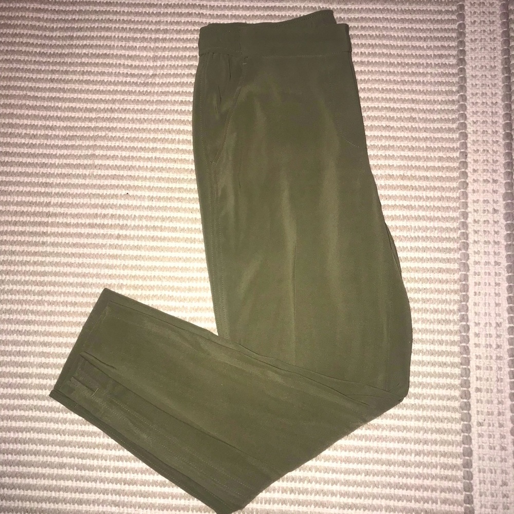 White House Black Market - The SLIM Ankle Olive green pants